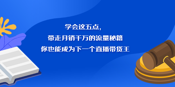 (2326期)学会这五点,带走月销千万的流量秘籍,你也能成为下一个直播带货王